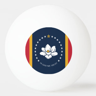 Mississippi vlag ping pong bal pingpongbal