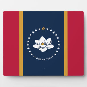 Mississippi Vlag Plaquette Fotoplaat
