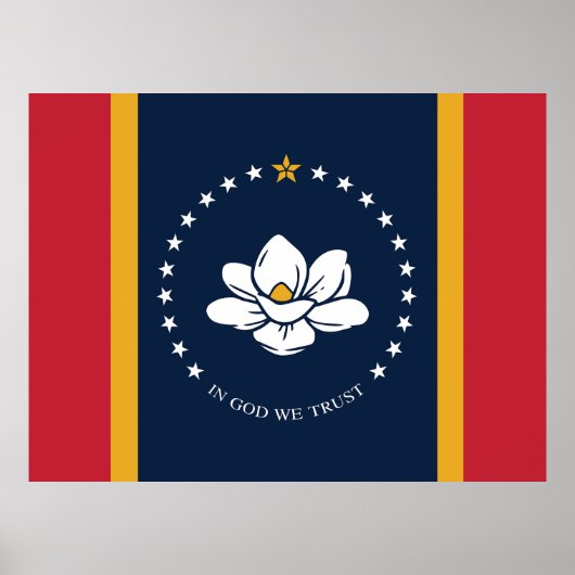 Mississippi-vlag poster (Voorkant)
