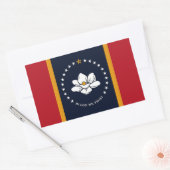 Mississippi Vlag Rechthoekige Sticker (Envelop)