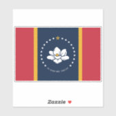 Mississippi Vlag Sticker (Vel)