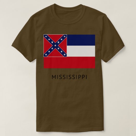 Mississippi vlag t-shirt (Design voorkant)