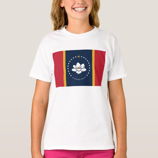 Mississippi Vlag T-shirt (Voorkant)