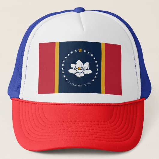 Mississippi Vlag Trucker Pet (Voorkant)