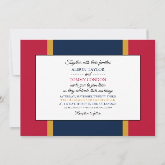 Mississippi vlag, vlag van Mississippi bruiloft Kaart (Voorkant)