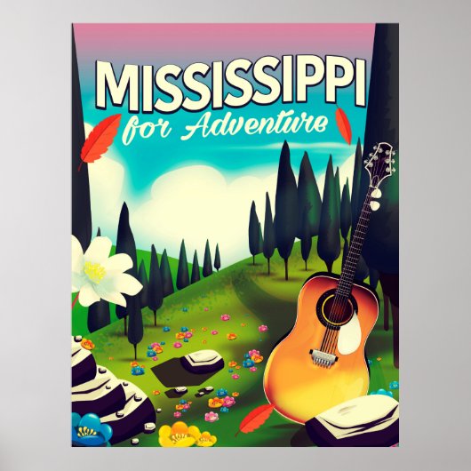 Mississippi voor avontuur poster (Voorkant)