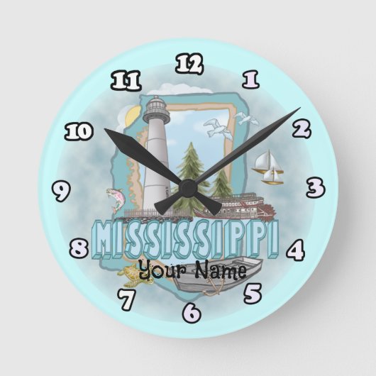 Mississippi Vuurtoren klok (Voorkant)