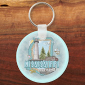 Mississippi Vuurtoren sleutelhanger (Voorkant)