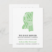MISSISSIPPI We hebben New address New Home verplaa Briefkaart (Voorkant / Achterkant)