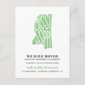 MISSISSIPPI We hebben New address New Home verplaa Briefkaart (Voorkant)