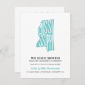 MISSISSIPPI We hebben New address New Home verplaa Briefkaart (Voorkant / Achterkant)