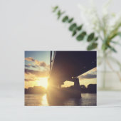 mississippi zonsondergang briefkaart (Staand voorkant)