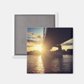 mississippi zonsondergang magneet (Voorkant / Achterkant)