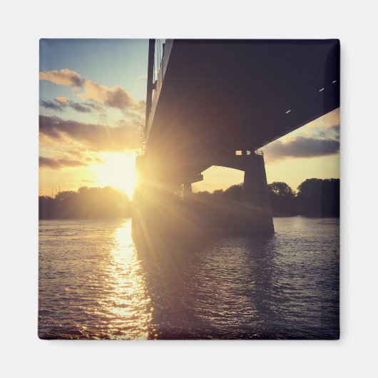 mississippi zonsondergang magneet (Voorkant)