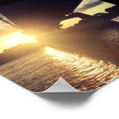 mississippi zonsondergang poster (Hoek)