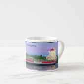 Mississippiborg espresso mok (Voorkant rechts)