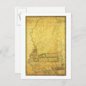 MississippiPanoramic MapMississippi Briefkaart (Voorkant / Achterkant)