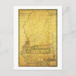 MississippiPanoramic MapMississippi Briefkaart