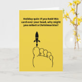 Missle Toe - Kerstmis Kaart (Gele Bloem)