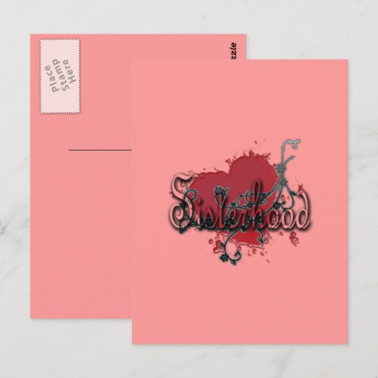 MissMissyLue's Sisterhood Briefkaart (Voorkant / Achterkant)