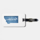 Missoula, Montana Bagagelabel (Achterkant horizontaal)