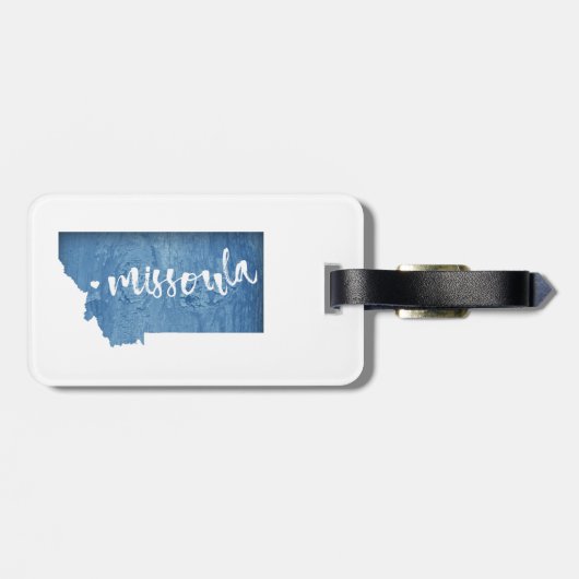 Missoula, Montana Bagagelabel (Achterkant horizontaal)