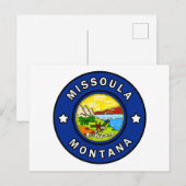 Missoula Montana Briefkaart (Voorkant / Achterkant)