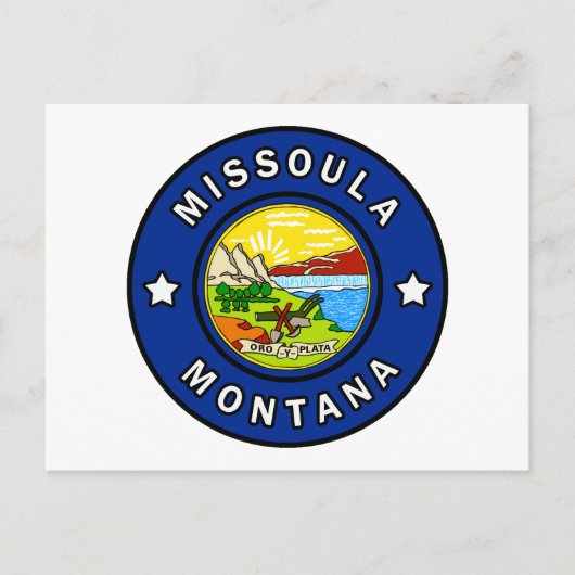 Missoula Montana Briefkaart (Voorkant)