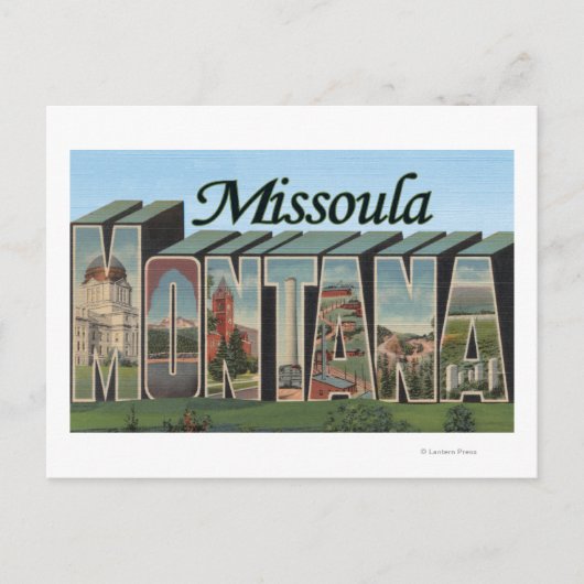 Missoula, Montana Briefkaart (Voorkant)