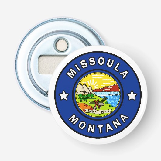 Missoula Montana Button Flesopener (Voorkant)