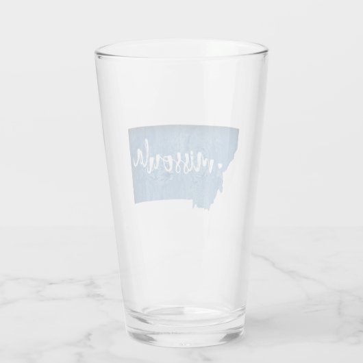 Missoula, Montana Glas (Achterkant)