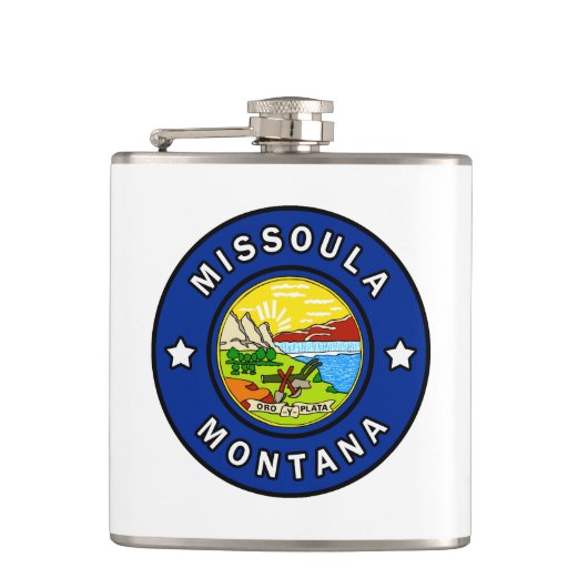 Missoula Montana Heupfles (Voorkant)