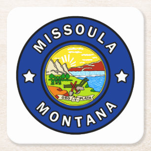 Missoula Montana Kartonnen Onderzetters
