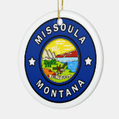 Missoula Montana Keramisch Ornament (Links)