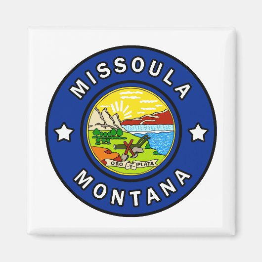 Missoula Montana Magneet (Voorkant)