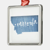Missoula, Montana Metalen Ornament (Links)