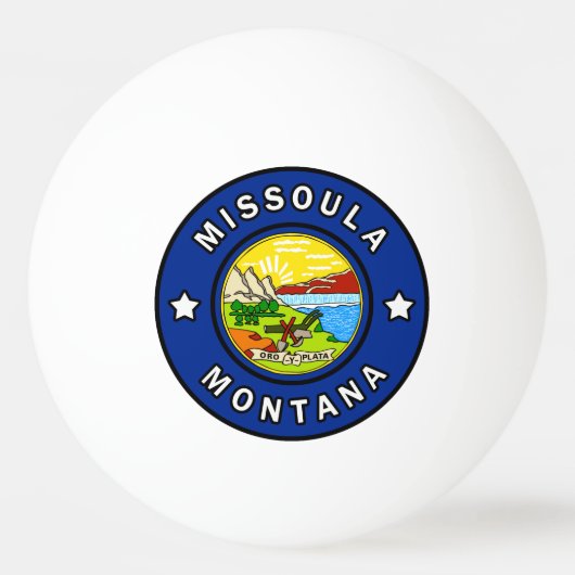 Missoula Montana Pingpongbal (Voorkant)