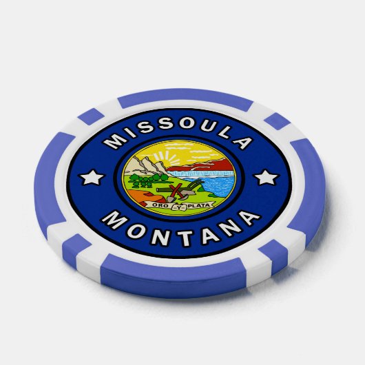 Missoula Montana Pokerchips (Enkel)