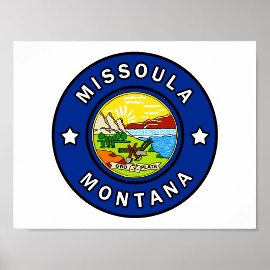 Missoula Montana Poster (Voorkant)
