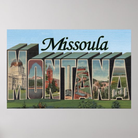 Missoula, Montana Poster (Voorkant)