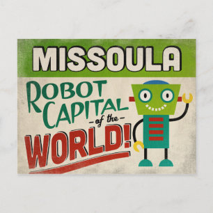 Missoula Montana Robot - Funny  Briefkaart