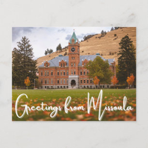 Missoula Montana University of Montana Briefkaart