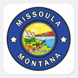 Missoula Montana Vierkante Sticker