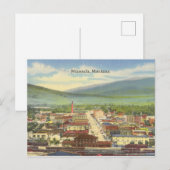 Missoula, Montana  vogeloog uitzicht Briefkaart (Voorkant / Achterkant)