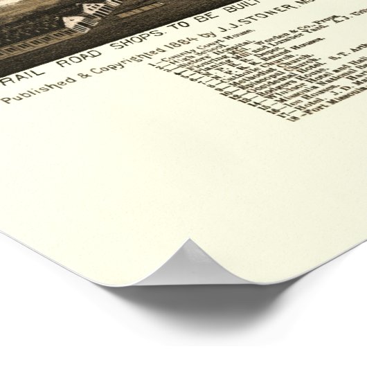 Missoula, MT Panoramic Map - 1884 Poster (Hoek)