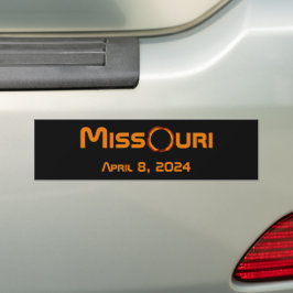 Missouri 2024 totale zonsverduistering bumpersticker