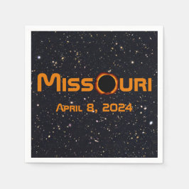 Missouri 2024 totale zonsverduistering servet
