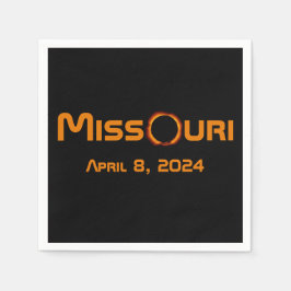 Missouri 2024 totale zonsverduistering servet