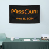 Missouri 2024 totale zonsverduistering spandoek (Beurs)