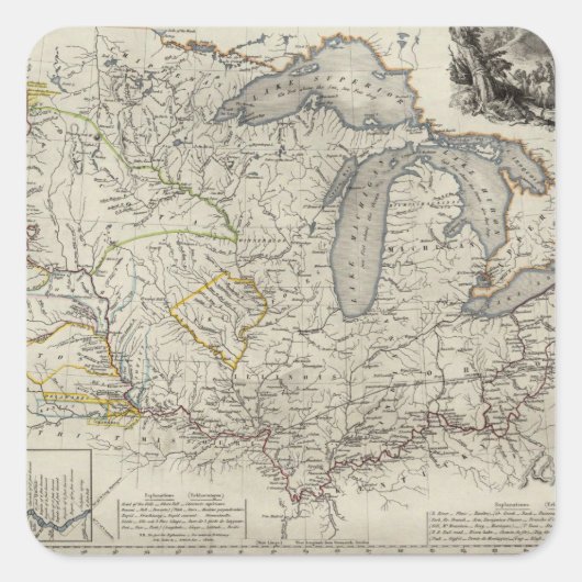Missouri 4 vierkante sticker (Voorkant)